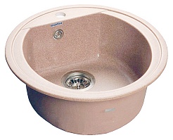 Granfest Мойка кухонная Rondo GF-R500 Светло-розовый – фотография-1